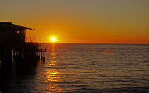 Bakgrunnsbilde med rolig solnedgang i Los Angeles — Sunset Boulevard Bakgrunner