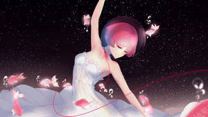 Rosa anime-dans bakgrunnsbilde — Anime dans Bakgrunner