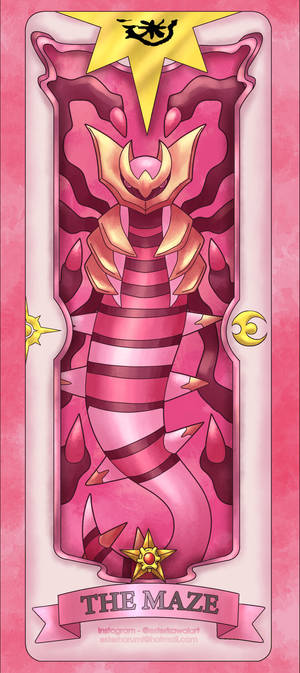 Rosa Giratina Spillkort Bakgrunnsbilde — Pixel 9 Bakgrunner