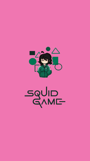 Rosa tegneserie 067 Squid Game bakgrunnsbilde — 067 blekksprutspill Bakgrunner
