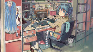 Rotete laptop-oppsett i anime