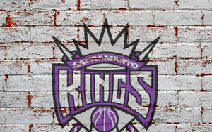 Sacramento Kings logo i murvegg bakgrunnsbilde — 16:10 Bakgrunner