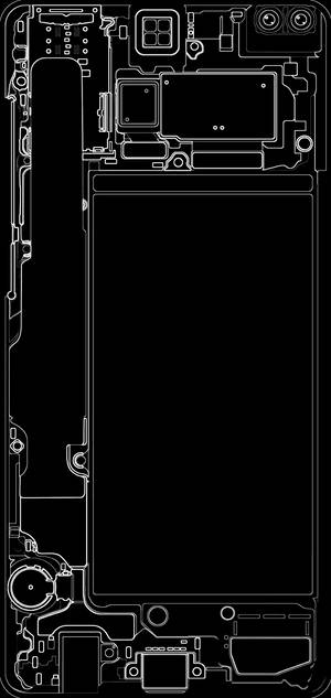 Galaxy S10 Plus svart-hvitt telefon bakgrunnsbilde — iPhone 13 Pro Bakgrunner