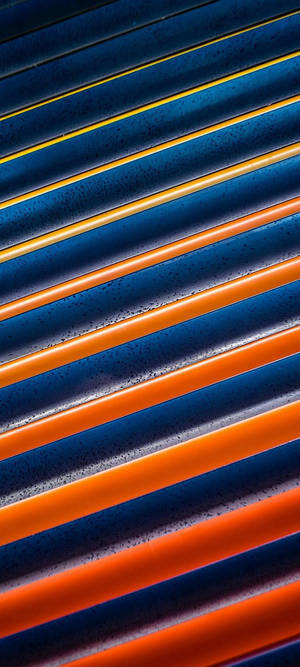 Samsung S21 Ultra oransje blå diagonal bakgrunnsbilde — Tecno Pova Curve Bakgrunner