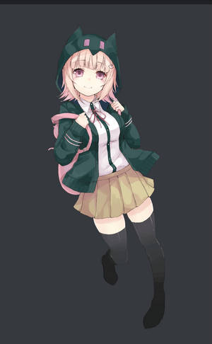 Skolejente Chiaki Nanami bakgrunn. — Redmi Pad Bakgrunner