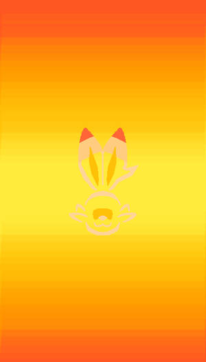 Scorbunny Omriss — Gradient Bakgrunner