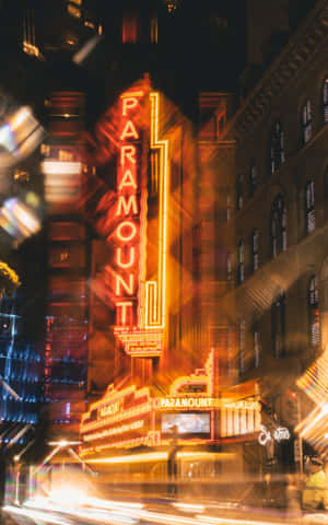 Neon City bakgrunn — Pixel Tablet Bakgrunner