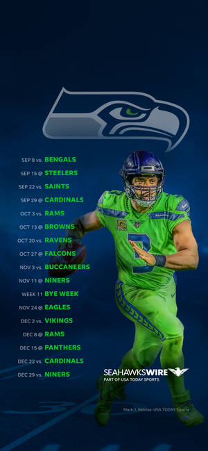 Seattle Seahawks Tidsplan bakgrunnsbilde — iPhone 16 Pro Max Bakgrunner
