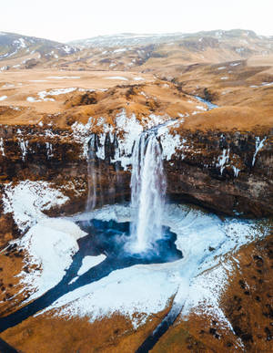 Seljalandsfoss Island Cool iPad — iPad Mini Bakgrunner