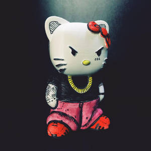 Sint Hello Kitty Halloween bølle bakgrunnsbilde — Hello Kitty Halloween Bakgrunner
