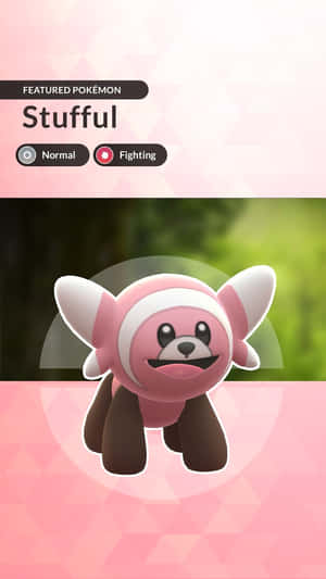 Sjarmerende Stufful, Dual-type Pokémon — Pokemon-telefon Bakgrunner