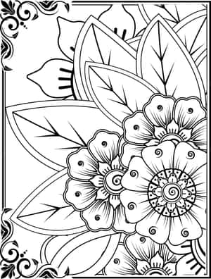 Blomstermalebilder — iPad 9. generasjon Bakgrunner