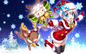 Anime-julebakgrunn