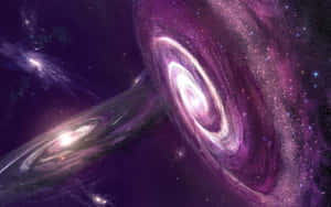 Skjønnheten til Purple Galaxy