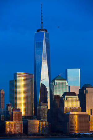 Skjult One World Trade Center — Huawei MatePad Bakgrunner