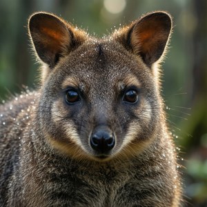 Realistisk nærbilde av en bandicoot i skogsmiljø. — Huawei nova Flip Bakgrunner