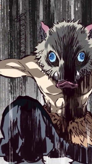Skremmende Inosuke PFP — Demon slayer telefon Bakgrunner