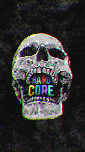 Skull Hardcore Trippy Estetikk