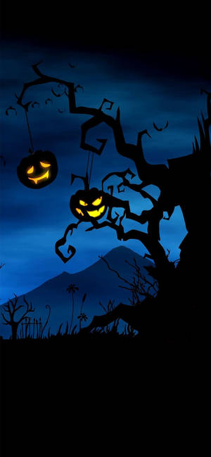 Skummel Halloween-skog iPhone-bakgrunn — Halloween iPhone Bakgrunner