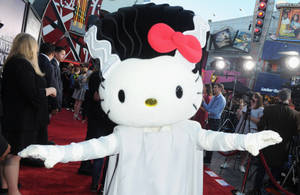 Skummel Hello Kitty Halloween-mumie-bakgrunn — Hello Kitty Halloween Bakgrunner