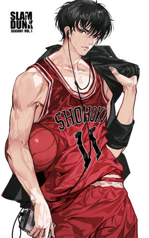 Slam Dunk Rukawa portrett bakgrunnsbilde — Lenovo Idea Tab Pro Gen 2 Bakgrunner