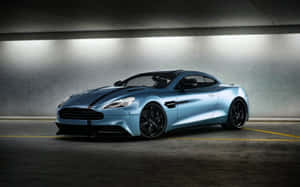 Sleek Aston Martin Vanquish i bevegelse — 1280x800 Bakgrunner