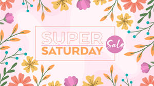 Super Saturday-salg med blomsterkant