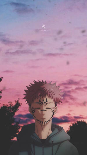 Slipp løs kraften med hvert anrop - Jujutsu Kaisen-telefon — Anime Bakgrunner