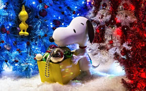Snoopy Jul 3D Bakgrunnsbilde