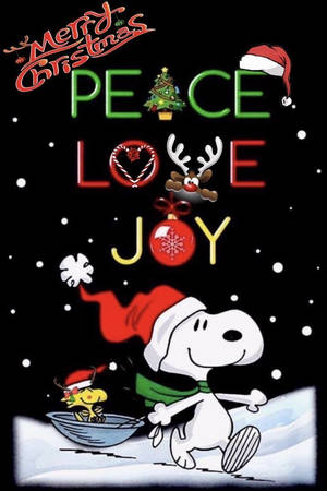 Snoopy Jul Fred Kjærlighet Glede Bakgrunnsbilde — Snoopy jul Bakgrunner