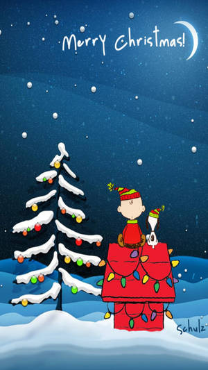 Snoopy Julekveld Bakgrunnsbilde