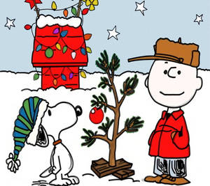 Snoopy-julestjerner-bakgrunn
