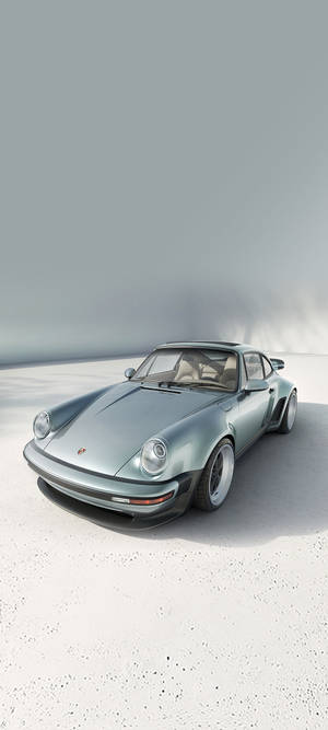 Sølvfarget Porsche 911 — Nothing Phone (2) Bakgrunner