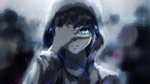 Søt anime-profilbilde regnkunst bakgrunnsbilde — Søt anime profilbilde Bakgrunner