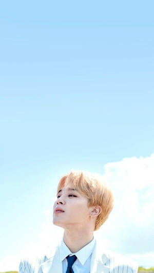 Søt BTS Jimin under himmelen