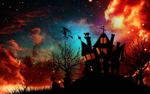 Søt estetisk Halloween-heksehus