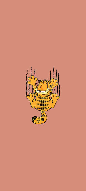 Søt Estetisk Tegneserie Garfield — Nokia G310 Bakgrunner