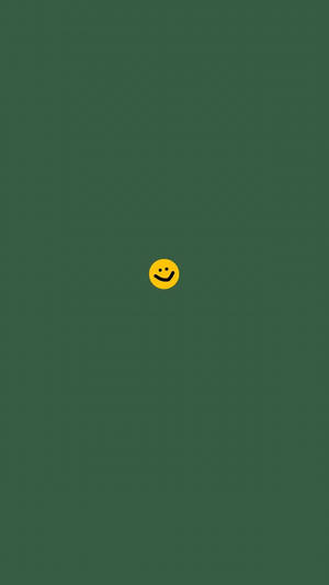 Søt gul smiley enkel estetikk