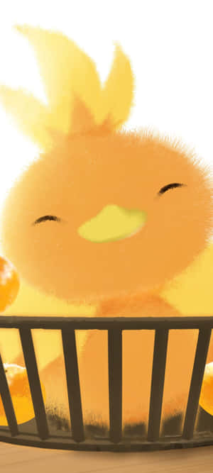 Søt illustrasjon av Pokémon Torchic — OnePlus 11 Bakgrunner