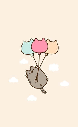 Søt Kawaii — Søt katt GIF Bakgrunner
