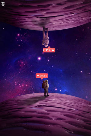Søt lilla planet