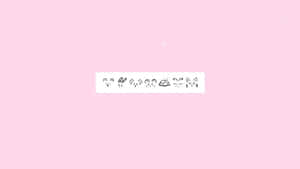 Søt og nydelig rosa Kawaii-bakgrunn — Rosa Kawaii Bakgrunner