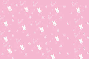 Søt og sjarmerende rosa Kawaii-bakgrunn — Rosa Kawaii Bakgrunner