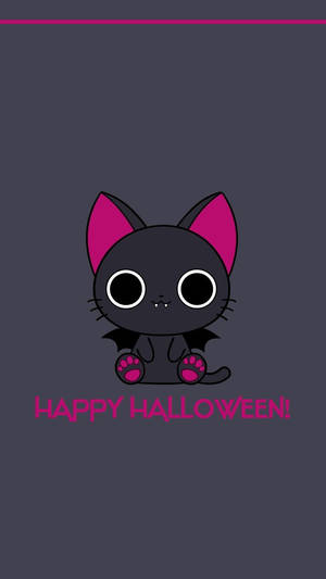 Søt og skummel Halloween-katt