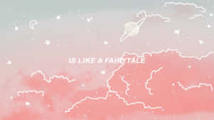 Søt rosa kawaii-bakgrunn