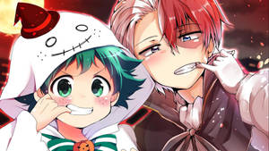 Søt Todoroki med unge Midoriya bakgrunnsbilde — Søt todoroki Bakgrunner