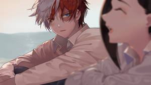 Søt Todoroki og Yaoyorozu bakgrunnsbilde — Søt todoroki Bakgrunner