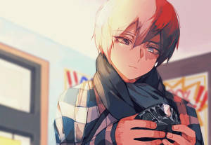 Søt Todoroki som holder en krystallstein bakgrunnsbilde — Søt todoroki Bakgrunner