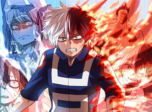 Søt Todoroki som er kvalm bakgrunnsbilde