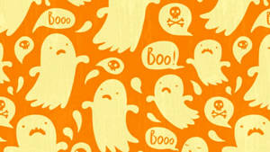 Søte estetiske Halloween-spøkelser